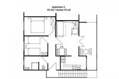 Apartmanok Mira Apartman 2 – Apartman 2 foto 1