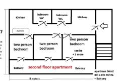 Apartmanok Živana Žaborić  Apartman 3 – 6+2 SEC F. foto 1