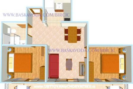 Apartmanok Bircic Baška Voda Horvátország