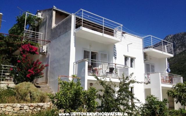 Apartmanok Dubravka Lozic – Szálláshely Gradac – Podaca Horvátország