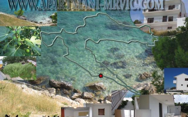 Apartmanok Mrvic Marušići – Szálláshely Omis Horvátország