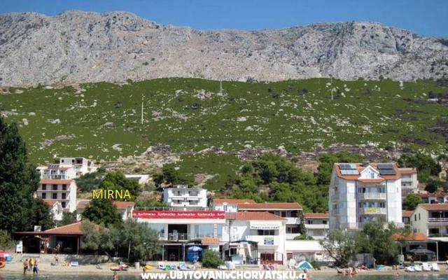 Apartmanok Mirna – Szálláshely Omis Horvátország