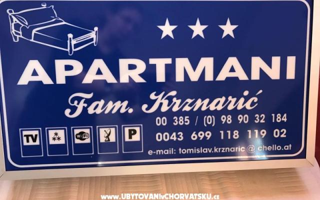 Apartmanok Krznaric – Szálláshely Vir sziget Horvátország